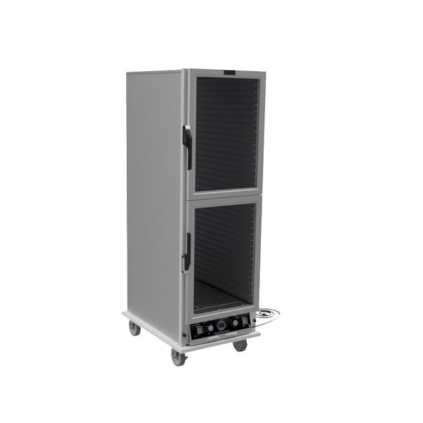 Lockwood Manufacturing Insulated Proof/Hold Cabinet, Clear Dutch Doors For 18" Wide Pans CA67-PFIN-34CDD-R - main